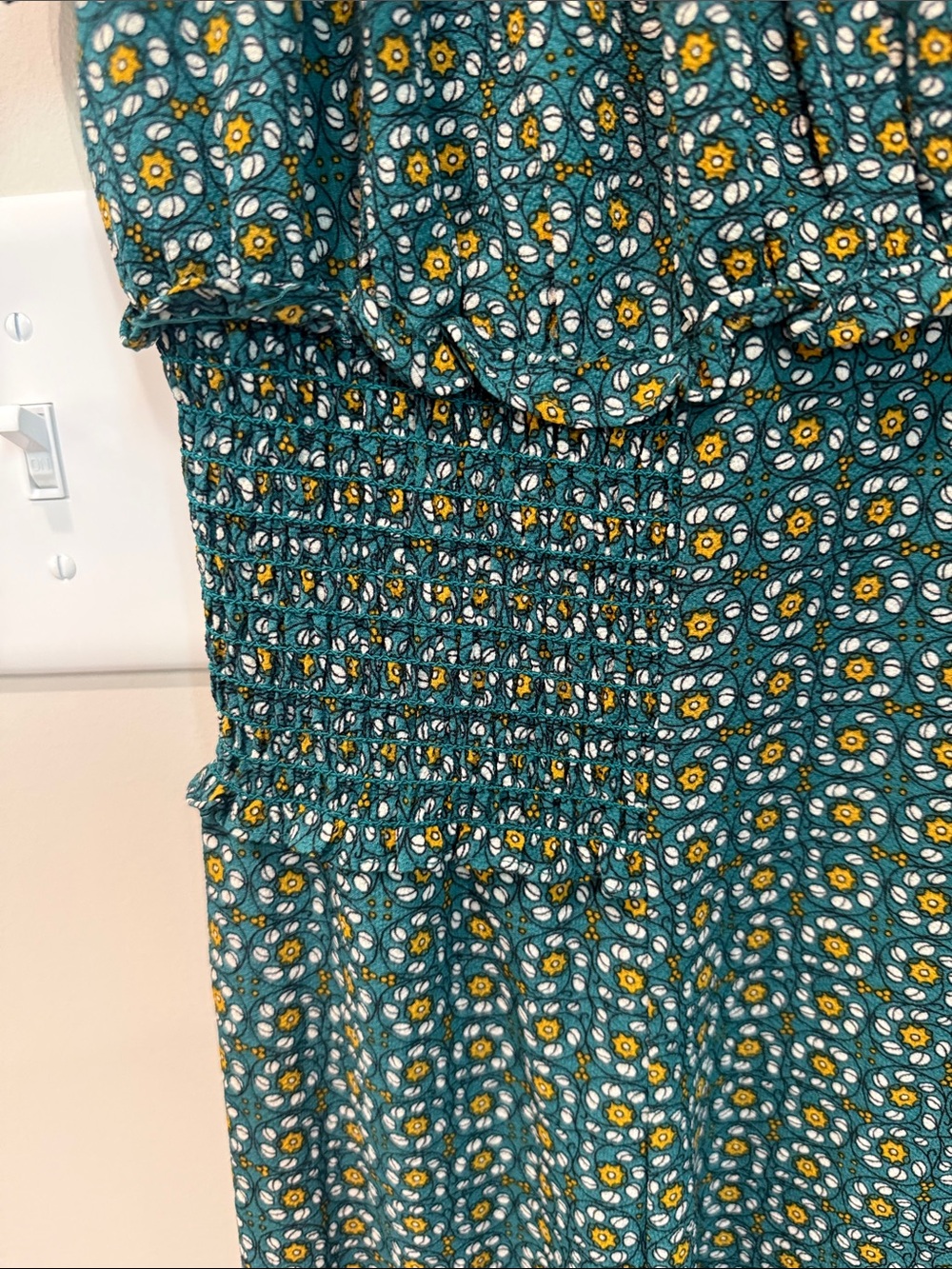 Max Studio Dark Teal Print Maxi Dress - Picture 5 of 15